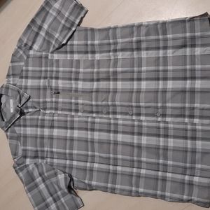 Columbia Gray Plaid Men's Shirt